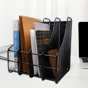 Wideny bán buôn văn phòng & Trường học máy tính để bàn Tạp Chí Giá 3 thành phần sắt lưới kim loại dây chủ tập tin tổ chức giấy tờ Tạp Chí - Product Image 5