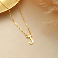 Collier personnalisé minimaliste avec initiale unique, chaîne en acier inoxydable, pendentif pour femme de bureau, bijoux