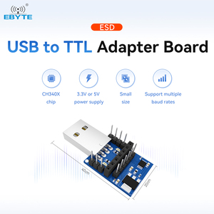 Ebyte E15-USB-T2 อุปกรณ์อิเล็กทรอนิกส์อื่นๆ ชุดแปลง USB เป็น TTL 3.3V-5V ดองเกิล USB แบบตั้งโปรแกรมได้ ชุดทดสอบไร้สาย ชุดพัฒนา - Product Image 3