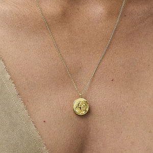 Gemnel <span class=keywords><strong>Design</strong></span> <span class=keywords><strong>moderno</strong></span> gioielli 925 in argento Sterling collana scolpita con un modello di rosa collana pendente - Product Image 2