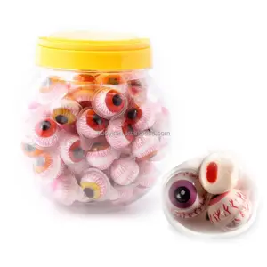 중국 사탕 공장 맞춤형 OEM 채워진 안구 모양 무료 샘플 구미 소프트 젤리 잼 사탕 도매상