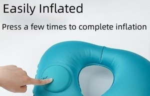 Venta al por mayor Almohada para el cuello Oficina Siesta y como almohada de avión Reposacabezas Cojín de aire Almohada para el cuello Almohada inflable en forma de U Almohada de viaje - Product Image 3