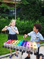 KP Factory Direct Price Percussion Musical Instrument Outdoor Free Standing Xylophone Play for Kids Music Park