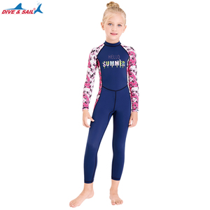 Traje de BANO de <span class=keywords><strong>Manga</strong></span> Larga CON estampado encantador Para ninas - Product Image 2