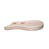 TC Left-Handed Semi-finished Professional Electric Guitar Kit Mahogany Body Rosewood Fingerboard 6 Strings Humbucker Pickups