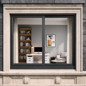 Ultra Narrow Frame Thermal Break Aluminum Sliding Window Argon Filled Double Glazed Custom Villa Windows Factory Direct - Product Image 1