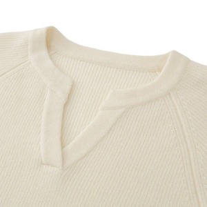 OEM Women 100% Pure Cashmere <strong>Sweaters</strong> <strong>Factory</strong> Custom V-neck <strong>Knit</strong> Warm Winter Real Cashmere Pullover - Product Image 5
