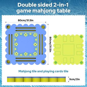 Table <span class=keywords><strong>de</strong></span> Mahjong flottante pour piscine, plateau pour jeux <span class=keywords><strong>de</strong></span> cartes, Mahjong, Poker, Scrabble, Dominos, Fournitures pour fêtes estivales à la plage - Product Image 2