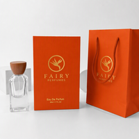 Ensemble de flacons de parfum en verre avec bouchon en bois de luxe, 30 ml, 50 ml, 100 ml, flacon pulvérisateur vide rechargeable, coffret cadeau haut de gamme avec sac fourre-tout