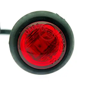 Rosso ambra 24v 3/4 pollici 0.75 pollici super luminosità camion di alta qualità girare la luce di segnalazione laterale della coda per il rimorchio del camion