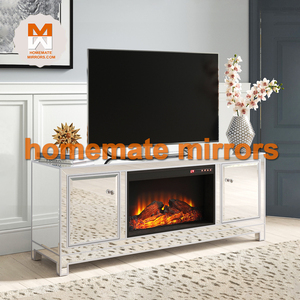 Meuble de télévision en bois miroir Hot Classic <span class=keywords><strong>avec</strong></span> cheminée - Product Image 4