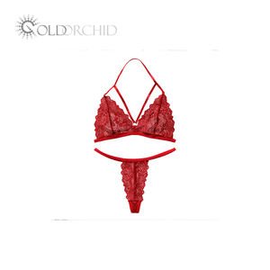 女性用ランジェリーセット セクシーな下着 ハネムーン エキゾチックなブラジャーとTバックセット セール中 ランジェリーファム 夏の特別セール 2ピース 大人向け - Product Image 3