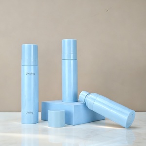 Stock Blue 60ml 80ml 100ml Empty Fine Mist PET pink White clear <b>Plastic</b> Spray Bottle for Cosmetic Packaging Sunscreen - Product Image 1