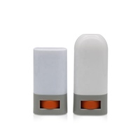 Haute qualité écologique PP PCR blanc plat ovale forme torsion jusqu'à crème solaire Tube déodorant bâton 16g 20g 50g 75g