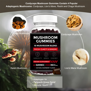La memoria di messa a fuoco per adulti del produttore del cervello del Booster del cervello dell'oem migliora gli integratori di concentrazione caramella gommosa - Product Image 5