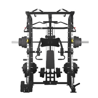 Machine multifonctionnelle Iron Smith, Power Cage, Cable Crossover, Gantry, Rack à Squat, Équipement de musculation commercial, Charge maximale 600 kg