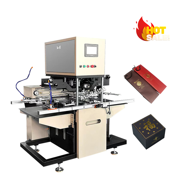 Factory Price Hot Stamping Machine Automatic Desktop Pneumatic Paper Box Hardcover Hang Tag Hot Foil Stamping Making Machine