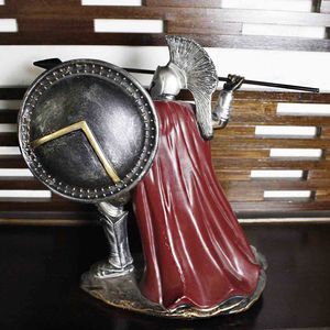 Escultura de Resina de Estilo Europeo Retro Personalizada al por Mayor, Escultura de Caballo de Bronce para Sala de Estar, Hogar, Figura Espartana - Product Image 2