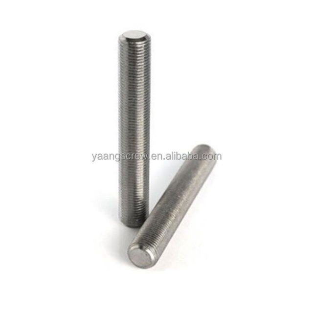 ASTM A193 B8/B16 Stud Bolt Thread Rod Plain 304 Stainless Steel DIN976 Standard M8 Thread Hex Bolt Type