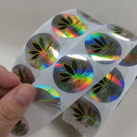 Autocollant personnalisé avec logo de marque, autocollant en vinyle PVC brillant, autocollant holographique, étiquette adhésive holographique