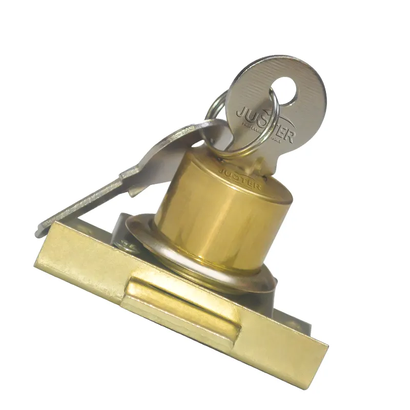 2024 High Quality Office Wood Cylinder Hidden Metal Desk Drawer Lock furniture drawer locks with 2 keys together