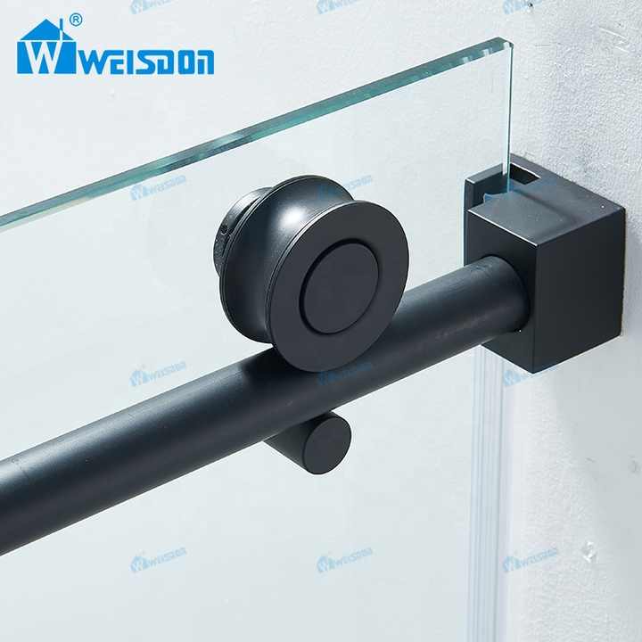 High Quality Single Sliding Glass Shower Door Stainless Steel Frameless Shower Enclosure