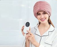 Neuzugang kabellos tragbar Kopfbeschwerdenlinderung-Massage Kopfhaut Vibration Heizung Luftkompression Kopfmassagegerät