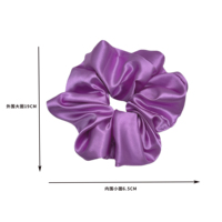 Bandeau en satin de haute qualité, effet soie, à large bord, couleur personnalisable, 19 cm, accessoire capillaire floral élégant pour femme