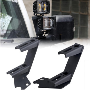 Soporte de acero para montaje en ventana con doble luz tipo A para iluminación LED todoterreno - Product Image 1