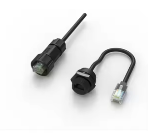 Customizable Electric Rj45 Connector Male/Female Waterproof <strong>Plug</strong> with Brass Contact and Nylon Housing - Product Image 4