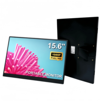 Moniteur portable ultra-fin 15,6 pouces pas cher, double écran LCD 1080P, panneau IPS, vente directe usine