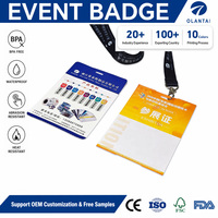 Carte badge imprimable jet d'encre personnalisée avec cordon tour de cou pour les expositions en plein air, les festivals et les compétitions sportives