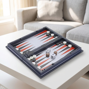 Set di Scacchi Magnetico Professionale 3-in-1, Scacchiera <span class=keywords><strong>Pieghevole</strong></span> 25cm, Altezza Re 5cm, Superficie in Plastica, Portatile per Bambini e Adulti, Torneo - Product Image 3