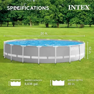 Ensemble de piscine hors sol de qualité supérieure à cadre prisme <span class=keywords><strong>INTEX</strong></span> 26755EH 20ft x 52in - Product Image 2