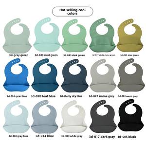 Vente en gros de bavoirs pour bébés en silicone anti-fuite, ODM/OEM, lavables au lave-vaisselle, sans BPA, bavoirs d'alimentation en silicone - Product Image 6