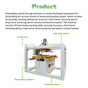 Professional 1000-1500kg/h <strong>Solar</strong> Panel Recycling Plant Scrap Photovoltaic Power <strong>Generation</strong> <strong>Solar</strong> Panel Machine for Sell - Product Image 5
