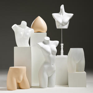 Soporte de <span class=keywords><strong>modelo</strong></span> de plástico para la parte superior del cuerpo para hombres y mujeres, sujetador push-up de medio cuerpo, bragas, soporte de exhibición para ropa interior y accesorios de tiro - Product Image 2