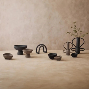 Ciotola Alta in Ceramica Nera Opaca, Design Minimalista, Piatto per Insalata <span class=keywords><strong>e</strong></span> Frutta, Arredamento Moderno per la Casa - Product Image 5