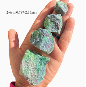 Rubino Naturale in Cianite, Cristallo Grezzo, Raro Esemplare Minerale, Rubino Grezzo per <span class=keywords><strong>Guarigione</strong></span> Reiki, <span class=keywords><strong>Meditazione</strong></span> <span class=keywords><strong>e</strong></span> Intaglio di Gemme - Product Image 6