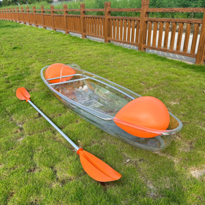 Kayak Transparente <span class=keywords><strong>de</strong></span> PC <span class=keywords><strong>de</strong></span> 2.44m para 1 Persona, Colorido, Ligero, Directo <span class=keywords><strong>de</strong></span> Fábrica, para Pesca y Recreación en Lagos - Product Image 3
