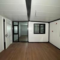 Maison conteneur extensible pratique, prête à vivre, petites villas avec 3 chambres, cuisine et toilettes