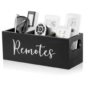 Caja de almacenamiento para el hogar, sala de estar, escritorio, caja de almacenamiento compartimentada para control remoto y artículos diversos, papelería de oficina - Product Image 1