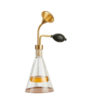 Bouteille de parfum double verre haut de gamme de 300ml avec pulvérisateur à pompe pour salons de beauté