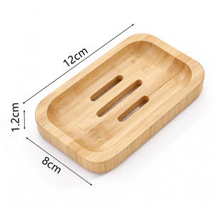 <b>Bamboo</b> <b>Soap</b> <b>Dish</b> Rectangular Waterproof Mildew Proof For Bathroom Sink Storage - Product Image 3