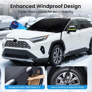 Reevaa-cubierta para parabrisas de coche, protección contra nieve y hielo, magnética, impermeable, de un solo color, estilo americano, para Toyota Faw Jp - Product Image 2
