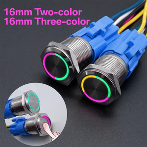 16 мм водонепроницаемый микро-кнопочный переключатель из нержавеющей стали высокая круглая мгновенная комбинация 1NO1NC - Product Image 2