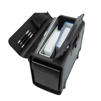 Valise à roulettes pilote unisexe pour hommes en vente en gros d'usine Bagages de voyage en pu avec roulette Spinner Boarding Case