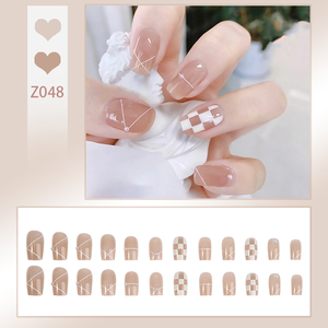 <span class=keywords><strong>Uñas</strong></span> Postizas al por Mayor Baratas de Alta Calidad, Cuadradas Medianas, Coffin, Corazón, Perla, Punta <span class=keywords><strong>Francesa</strong></span>, <span class=keywords><strong>Manicura</strong></span> ABS, 24 Piezas, Pegamento para <span class=keywords><strong>Uñas</strong></span>, Personalizables - Product Image 6