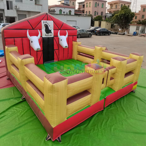 Toro mecánico inflable para fiestas al aire libre, arena de rodeo con toro mecánico inflable. - Product Image 6