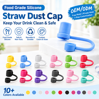 Embouts de pailles en silicone de qualité alimentaire 10 mm, anti-poussière, sûrs, réutilisables, pour pailles à boire, accessoires pour boissons